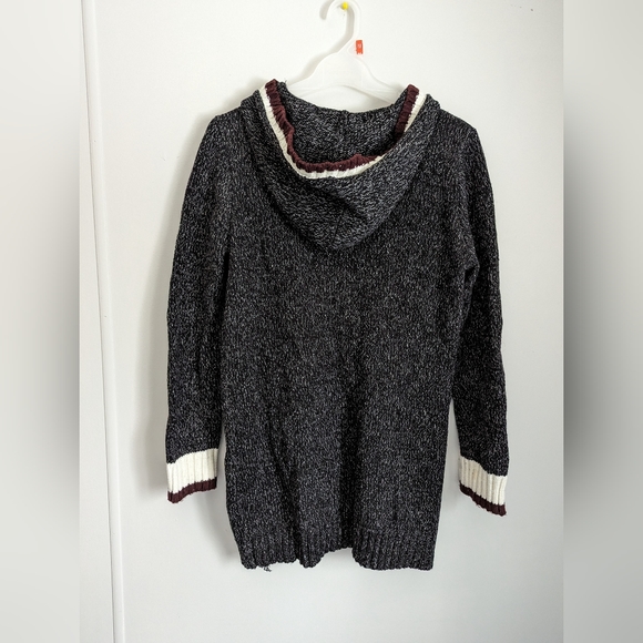 Warehouse One Wool Hooded Zip Up Cardigan Size M - Picture 2 of 5